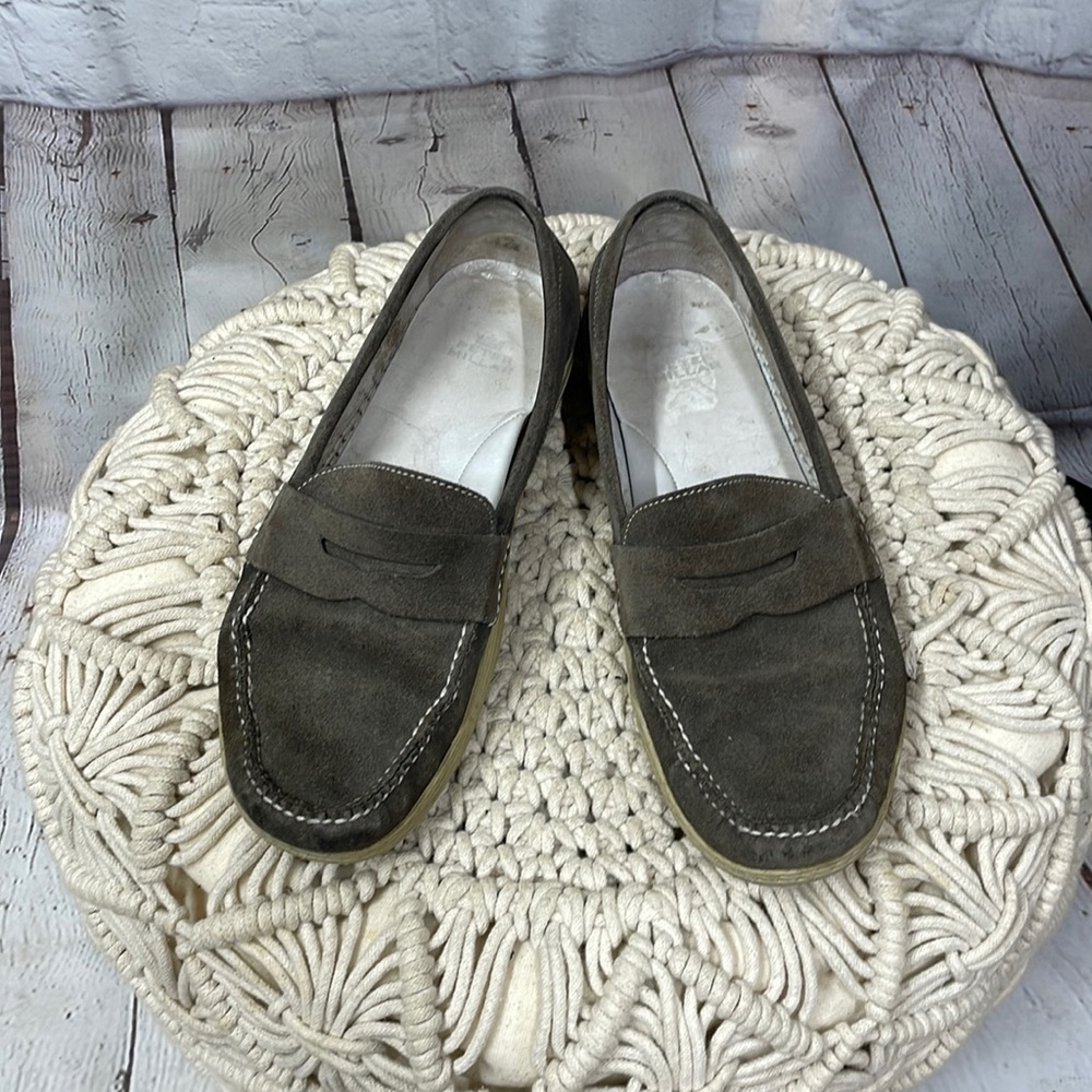 Peter Millar gray suede 9M leather loafers - Picture 1 of 8